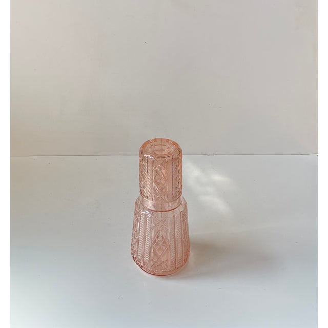 Art Deco Pink Decanter by Brockwitz, 1920s For Sale - Image 3 of 8
