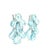 Baby Blue Italian Aquamarine and Diamond Chandelier Earrings in 18k White Gold, Circa 1990, Pair For Sale - Image 8 of 13