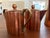 1960s Handcrafted Mid-Century Modern Copper Coffee Service Artisan Studio Brass & Wood Sculptural Design - Set of 3 For Sale - Image 15 of 18