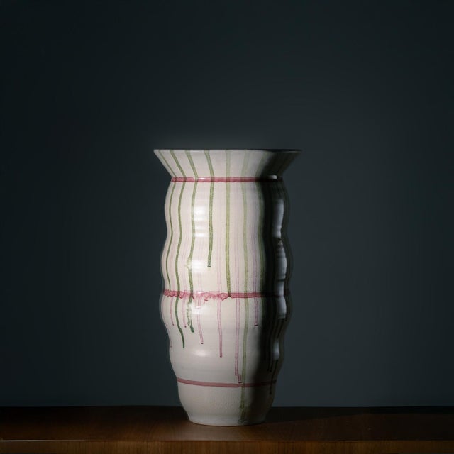 Mid-Century Modern Large Dutch Ceramic Vase, 1991 For Sale - Image 3 of 9