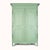 Antique French Soft Green Marriage Armoire For Sale - Image 11 of 11