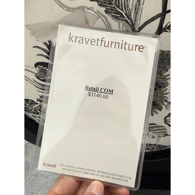 Kravet Furniture Truro Oval Back Armchairs, Pair For Sale - Image 9 of 12