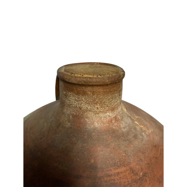 Mid 20th Century Glazed Olive Oil Amphora Jugs- A Pair For Sale - Image 5 of 6