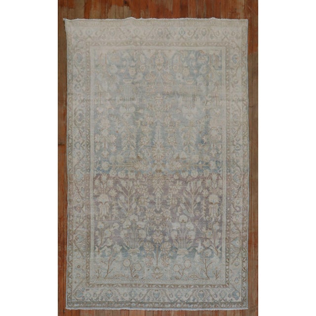 Textile Zabihi Collection Persian Malayer Accent Rug For Sale - Image 7 of 8