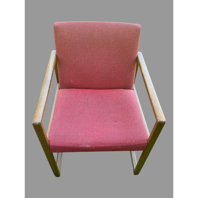 Brown Mid 20th Century Pair Vintage Mid Century Modern Arm Chairs For Sale - Image 8 of 11