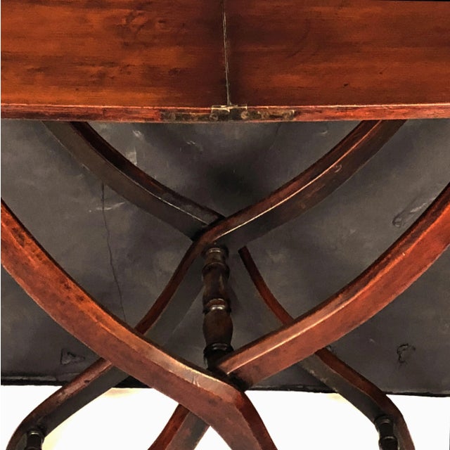English Coaching Table with Serpentine Legs of Mahogany For Sale - Image 11 of 13