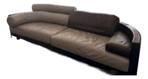 1990s Pace Collection I4 Mariani “Molto+Di” Leather Sofa