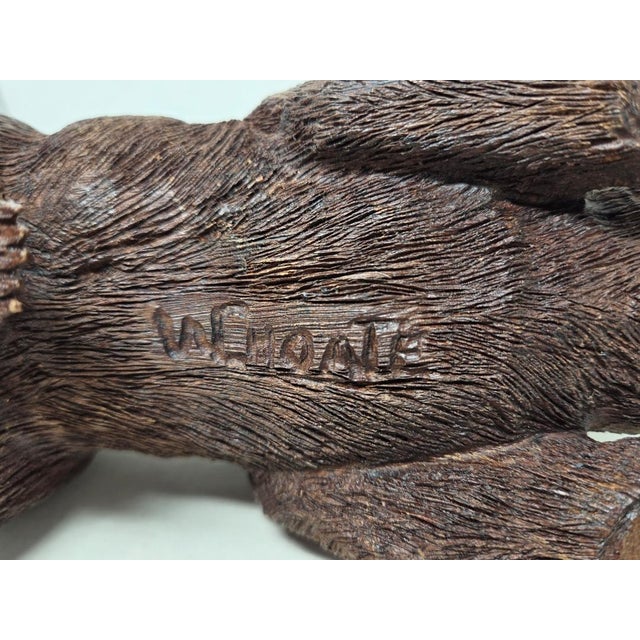 Vintage Hand Carved Wood Grizzly Bear - Signed W. Choate - 9" X 4.5" X 4" For Sale - Image 18 of 18