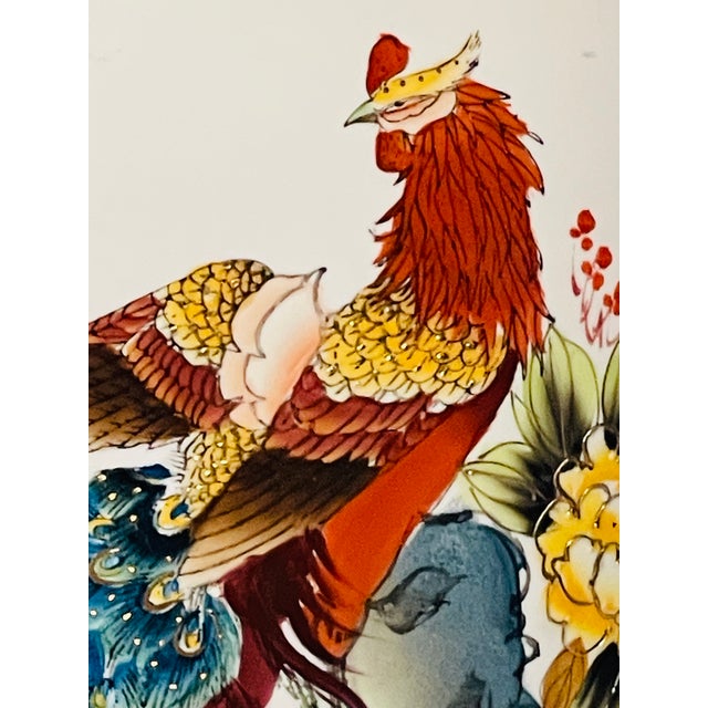 1900s Spectacular Chinese Chinoiserie Floor Vase With Phoenix Birds and Stand For Sale - Image 10 of 12