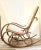 Victorian 1970s Price Products Ornate Tapestry Upholstered Bentwood Rocking Chair For Sale - Image 3 of 11