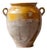 19th Century French Glazed Terracotta Jug with Ochre Yellow Glaze For Sale
