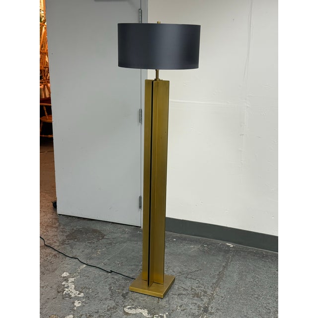 Brass Ed Robinson for Restoration Hardware Bryson Floor Lamp For Sale - Image 8 of 12