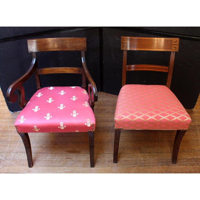 American C. 1830s Anglo-American Regency or Classical Period Set of Eight Dining Chairs For Sale - Image 3 of 9