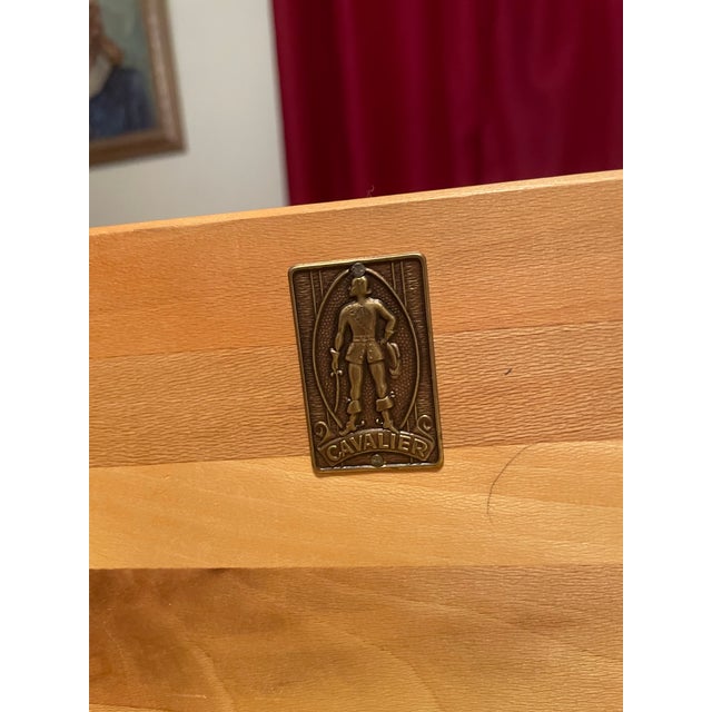 American 5 Drawer , Vintage Dresser With Flip Mirror For Sale - Image 3 of 9