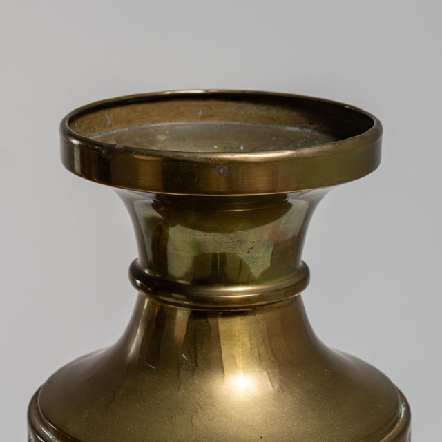 Early 20th Century Early 20th Century France Brass Vase For Sale - Image 5 of 15