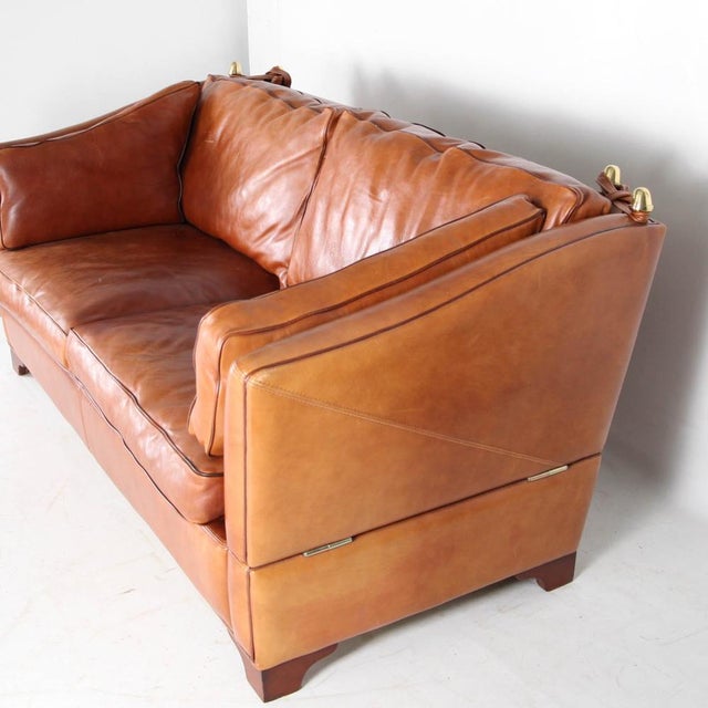 Knole Leather Sofa, 1980s For Sale - Image 15 of 18