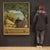 Italian Artist, Landscape with Characters, 1945, Oil Painting on Masonite, Framed For Sale - Image 12 of 13
