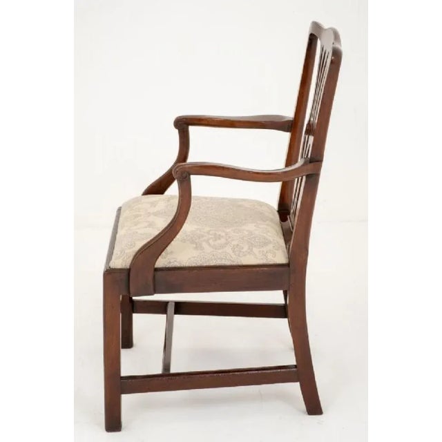 Georgian Mahogany Armchair, 1860s For Sale - Image 3 of 9