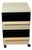Chest of Drawers in Ivory and Black Plastic by Simon Fussell for Kartell, Italy, 1970s For Sale