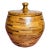Mid-Century Hand Turned Wood Jar Segmented Artisan Signed For Sale