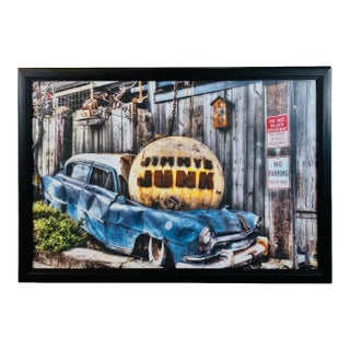 Jimmy's Junkyard Entrance Framed Print For Sale