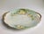 1900's Bavarian Gilt Handled Green & Yellow Floral Porcelain Cake Plate For Sale - Image 4 of 12