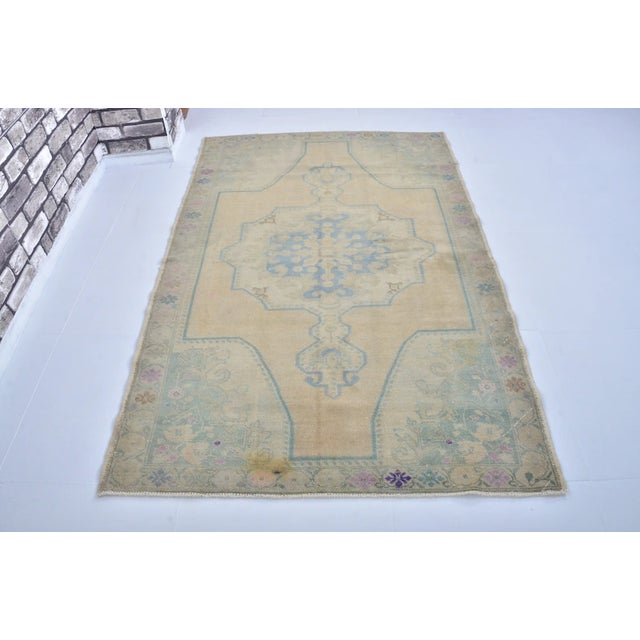 Oushak Handknotted Wool Carpet For Sale - Image 10 of 10