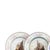 Porcelain - Set of four plates, 'Pillivuyt'. In French porcelain, marked "PILLIVUYT". Decorated in shades of pink and...