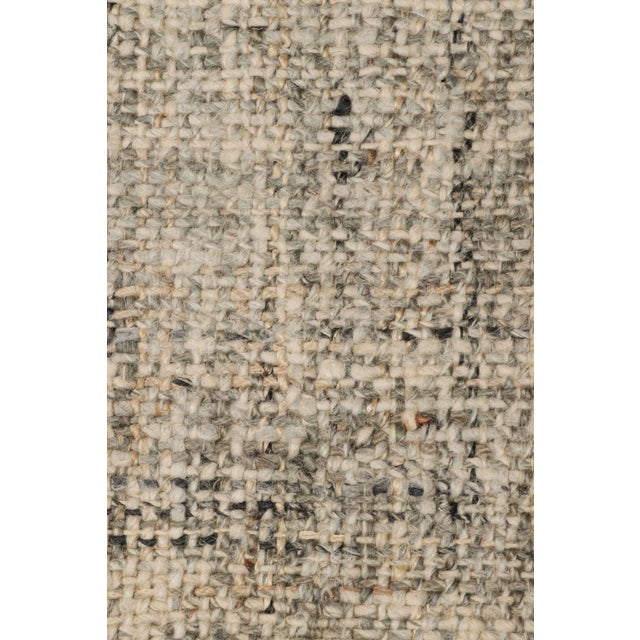 Camel Rug & Kilim’s Contemporary Textural Flatweave Rug in Beige & Brown Tones For Sale - Image 8 of 8