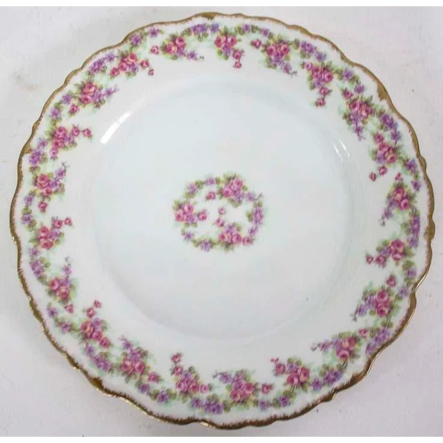 Set of 8 Limoges Plates - Elite Works France | Chairish