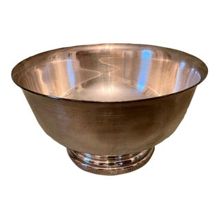 Mid 20th Century Gorham Silverplate Small Footed Serving Bowl For Sale
