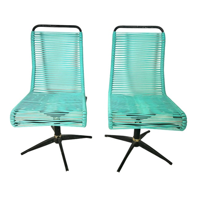 Vintage Spaghetti Lounge Chairs - a Pair For Sale