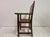 Wood Vintage Spanish Walnut and Leather Armchair, 1950s For Sale - Image 7 of 16