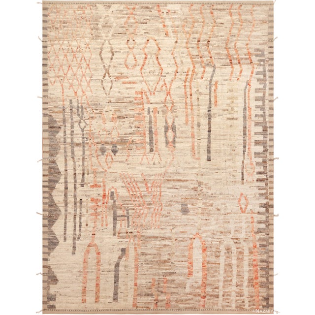 Beautifully Designed Contemporary Tribal Motifs Rug, Country of origin: Central Asia, Circa date: Modern