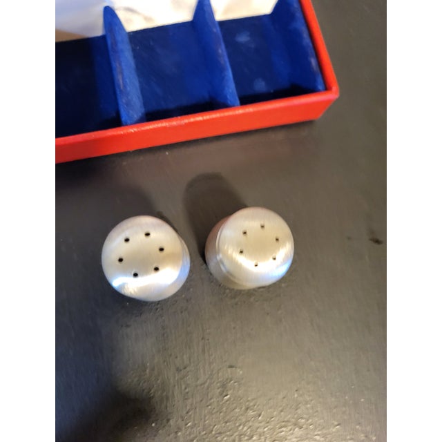 Metal 1980s Bullacks Stainless Steel Individual Salt Shakers For Sale - Image 7 of 9