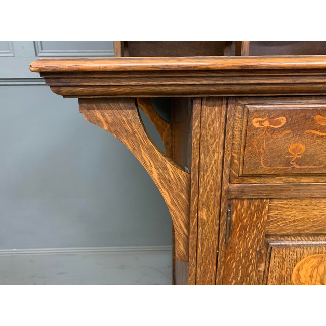 Arts and Crafts Oak Cupboard from Shapland and Petter, 1895 For Sale - Image 10 of 18