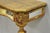 Vintage Italian Venetian Hollywood Regency Gold Gilt Small Wall Console Table For Sale - Image 11 of 18