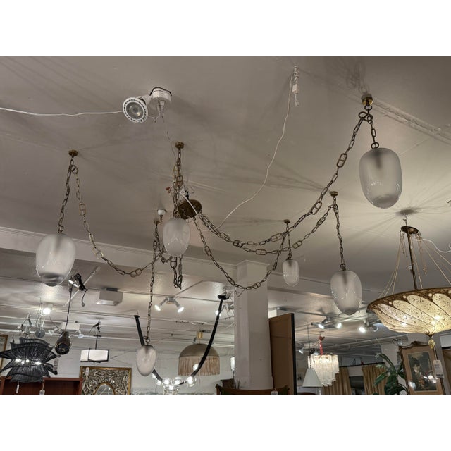 2020s Noz Nozawa for Corbett Lighting Six Light Daith Chandelier For Sale - Image 5 of 13