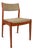 Danish Mid-Century Modern Dining / Desk Chair in Solid Teak & Original Oatmeal Fabric by Scandinavia Woodworks Co., C. 1970's For Sale
