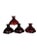 This is a stunning collection of four pieces of vintage ruby red glassware - made by Anchor Hocking from 1938-1940, these...