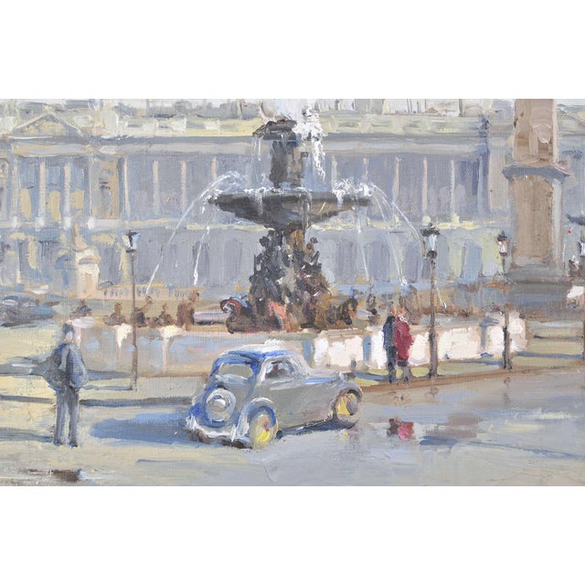 Constantine Kluge, Palace de la Concorde, Paris, 1950, Oil on Canvas For Sale - Image 8 of 10