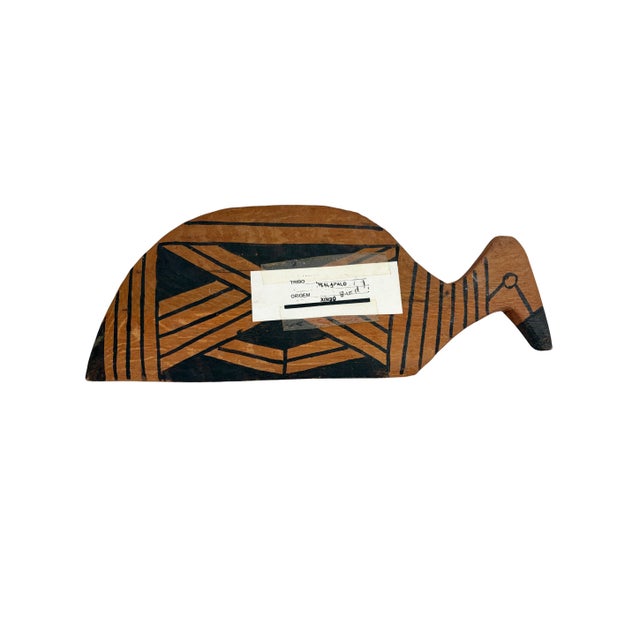 Vintage Kalapalo Tribe Indigenous Wood Spatula (Pá De Biju) 14" W For Sale - Image 4 of 7