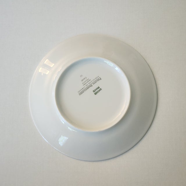 1990s Set of 4 Canape Plates Carat All Gold by Philippe Deshoulieres Limoges France Porcelain Dinnerware For Sale - Image 11 of 12