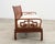Brown Pair of Michael Taylor Style Ming Inspired Hardwood Sofas For Sale - Image 8 of 18