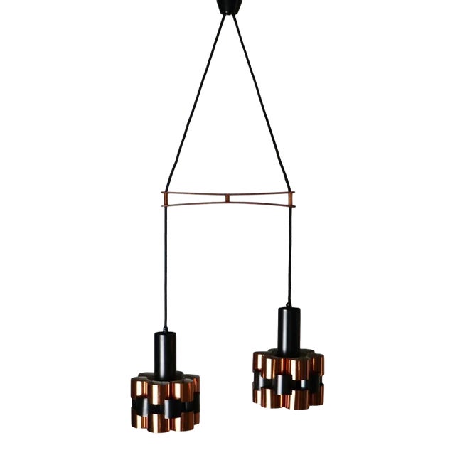 Vintage Danish Suspension Lamp from Fog & Morup, 1960s For Sale
