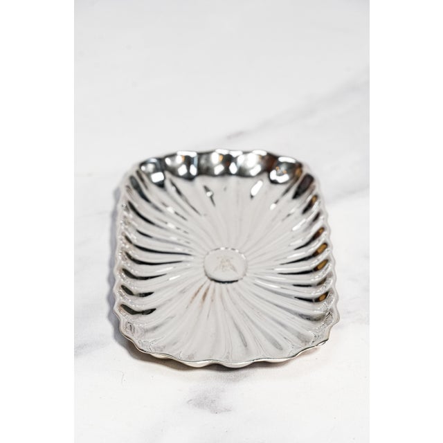 Stunning Antique Small Sterling Silver Card Tricket Jewelry Dimensional Victorian Tray Armorial Crest Home Decor For Sale In New York - Image 6 of 8