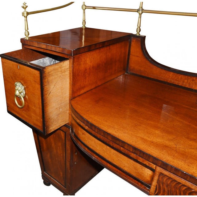 Regency Satinwood and Brass Sideboard For Sale - Image 5 of 8