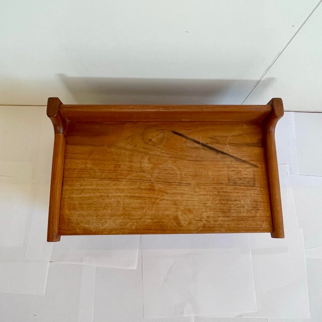 1960s 1960s A Floating Teak Night Stands Mid Century Danish For Sale - Image 5 of 6
