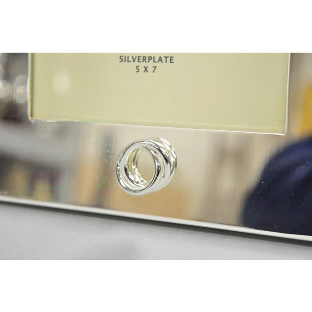 Late 20th Century Late 20th Century Lauren Ralph Lauren "Vows" Silver Plated 5x7 Wedding Photo Picture Frame For Sale - Image 5 of 18