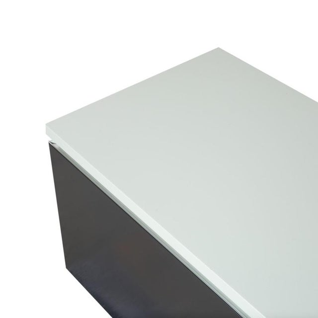 White Anthracite Wooden Cube Wall-Mounted Sideboard from Interlübke For Sale - Image 6 of 16